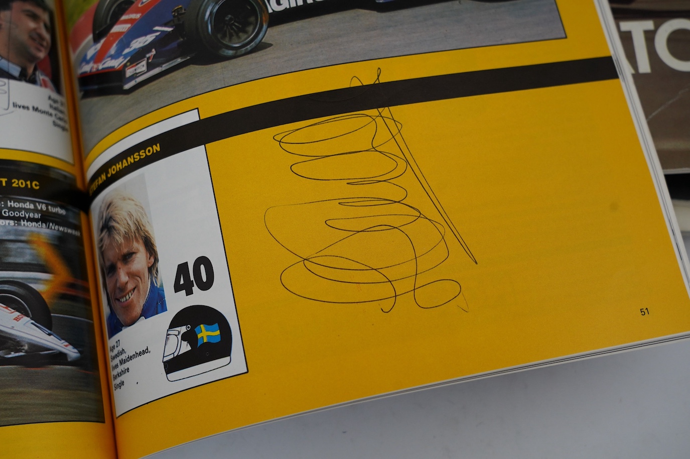 An archive of British Grand Prix memorabilia from Brands Hatch, including a collection of autographs, including Niki Lauda, John Watson, etc., all collected in a brands Hatch official program dated 1983 by the vendor who